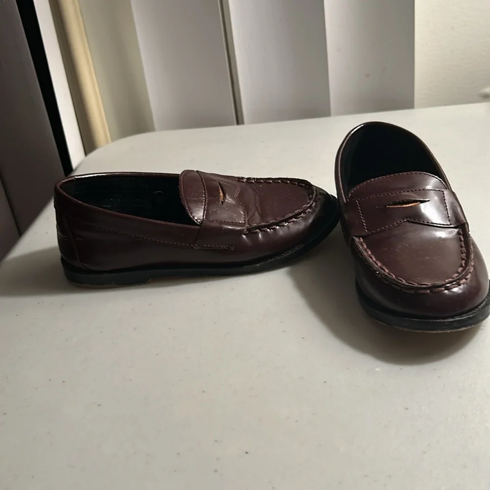 Janie and Jack toddler kids penny loafers Sz 9 - Picture 3 of 12